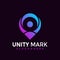 Unity Mark Location Modern Logo Icon Design Vector Illustration