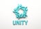 Unity People Group. 3D Render Illustration