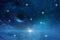 Univers and planet  night starry sky moon cosmic nebule flares space moon globe