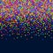 Universal Abstract Colorful Random Confetti Background on Dark Backdrop