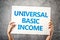 Universal basic income concept