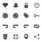 Universal Basic vector icons set