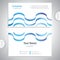 universal business card - waves textur