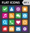 Universal Colorful Flat Icons.