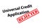 Universal Credit Application Rejected