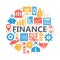 Universal finance icon to use in web and mobile UI, set of basi