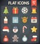 Universal Flat Icons for Christmas