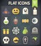 Universal Flat Icons for Halloween