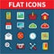 Universal Flat Icons for Web and Mobile Applications