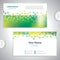 Universal greenish laboratory business card.