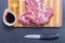 Universal hunting knife. Hunting knife for cutting meat