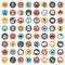 Universal icon set for websites and mobile applications