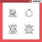 Universal Icon Symbols Group of 4 Modern Filledline Flat Colors of robo advisor, energy, algorithm, china, firefighter