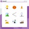 Universal Icon Symbols Group of 9 Modern Flat Colors of previous, arrow, measurement, success, achievement