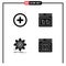 Universal Icon Symbols Group of Modern Solid Glyphs of hospital, information, archive, file, science