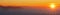 Universal Linkedin banner 4x1 with mountain landscape at sunset