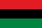 Universal Negro Improvement Association and African Communities League flag in real proportions and colors, vector