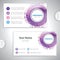 Universal purple business card.