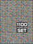 Universal set of 1100 icons