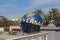 Universal Studios Globe in front of a theme park