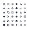 Universal unique Icons For Web and Mobile. Black and white style isolated vector object.