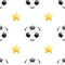 Universal vector football seamless patterns tiling