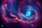 Universe galaxy black hole science fiction background. Space abstract backdrop