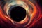 Universe galaxy black hole science fiction background. Space abstract backdrop