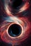 Universe galaxy black hole science fiction background. Space abstract backdrop