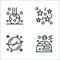 universe line icons. linear set. quality vector line set such as collision, planet, falling star