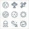 universe line icons. linear set. quality vector line set such as jupiter, space travel, alien, sun, mercury, earth, satellite,