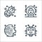 universe line icons. linear set. quality vector line set such as space robot, destroyed planet, astronaut