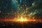 Universe science astronomy. Supernova background. Generative AI