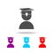 University avatar icon. Elements of education in multi colored icons. Premium quality graphic design icon. Simple icon