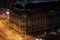 University of Bucharest during Earth Hour, candles in windows