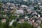 University buildings in Grenoble, seen from the Bastilla mountain, France