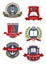 University, college and academy emblems