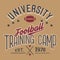 University football training camp