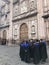 University graduates gather by the cathedral in Morelia