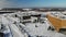 University in Innopolis near Kazan tatarstan. at winter with snow. Aerial