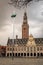 University Library and Totem, a work of art by Jan Fabre at the Ladeuzeplein square in Leuven, Belgium