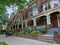 University of Pennsylvania, has many large old houses with large porches used as fraternity and sorority houses