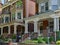 University of Pennsylvania, has many large old houses with large porches used as fraternity and sorority houses
