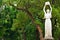 University of Santo Tomas Fountain of knowledge statue in Manila, Philippines