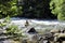 Unknown canoeist, whitewater canoeing at the Minden Wild Water Preserve.