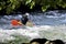 Unknown canoeist, whitewater canoeing at the Minden Wild Water Preserve.