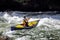 Unknown canoeist, whitewater canoeing at the Minden Wild Water Preserve.