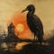 Unknown Crow: A Post-apocalyptic Barroco Painting With Haunting Houses