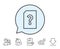 Unknown Document line icon. File with Question.