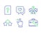 Unknown file, Ranking stars and Touchscreen gesture icons set. Vector